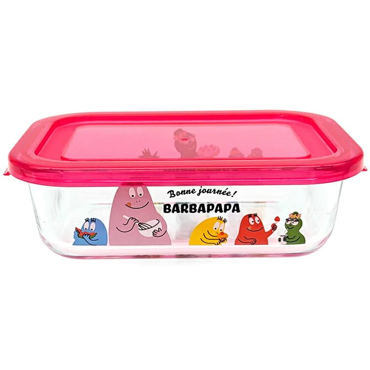 Amazon｜大西賢製販 BARBAPAPA グラスコンテナ RED M BPI-2010｜保存