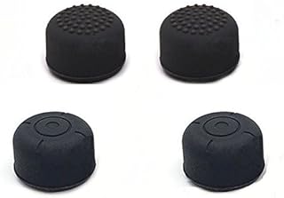 Silicone Raised Antislip Thumb Stick Grips Thumbsticks Joystick Cap for Nintendo Switch NS Joy-Con Controller Black (Circle + Multipoint Types)