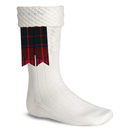 Image of Scottish Tartan Kilt Flashes with Elastic Adjusters