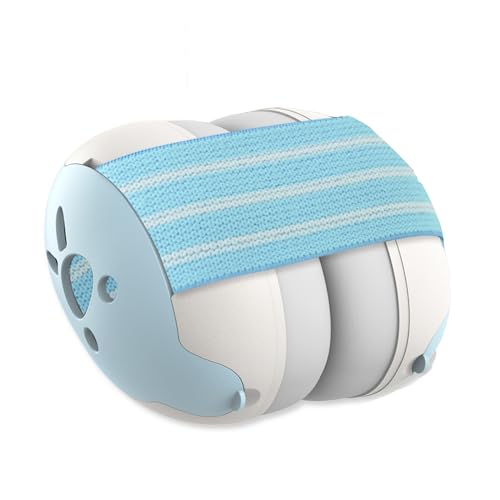 Gardtech Protection auditive pour bébé capsule protection auditive pour les tout petits 25dB SNR bruit peut protéger efficacement l'audition de bébé, adapté à la vie quotidienne aux fêtes Bleu