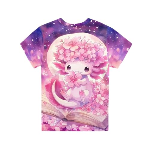 Image of WELLFLYHOM Kids Tshirts Girls Boys Short Sleeve Crewneck Tees Shirts Casual Sport Pullover Tops Size 3-16 Years