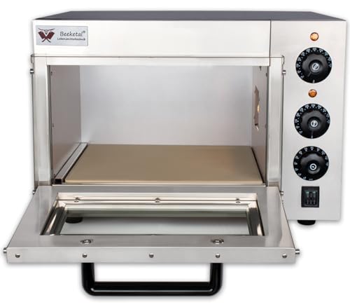 Pizzaofen Beeketal BPO35-1 mit 330×330 mm Schamottstein Backfläche