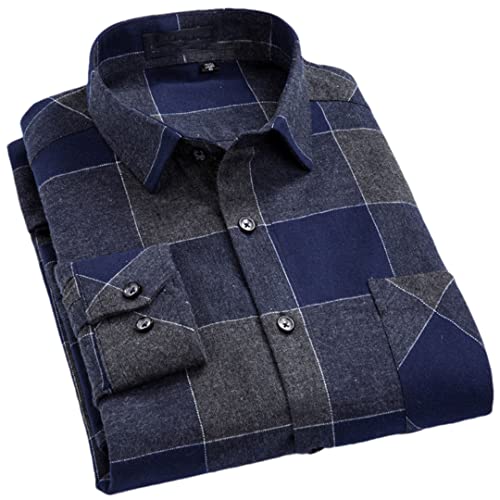 Chemise manches longues en coton homme BL895 S décontractée