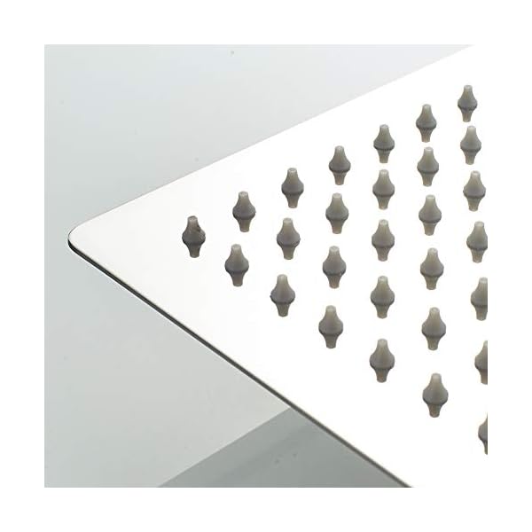 Ibergrif M20292 - Regendusche Duschkopf (200 * 200 mm), Eckig Brausekopf, Edelstahl, Quadrat – Bild 5
