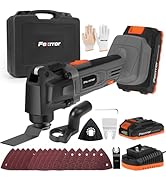 Fexrror Cordless Oscillating Tool, Oscillating Multi Tool with 6 Variable Speed, 2000mAh Battery ...