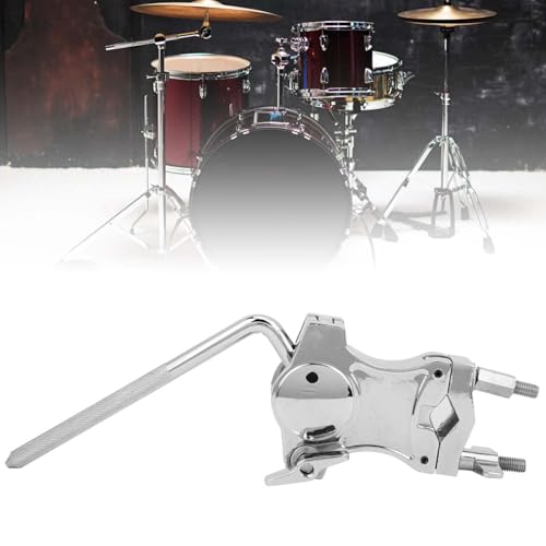 Abrazadera para batería de aleación de zinc con soporte giratorio de 360° para cencerro, clip de extensión resistente para juegos de batería compatible con diversos montajes de percusión miniatura 5