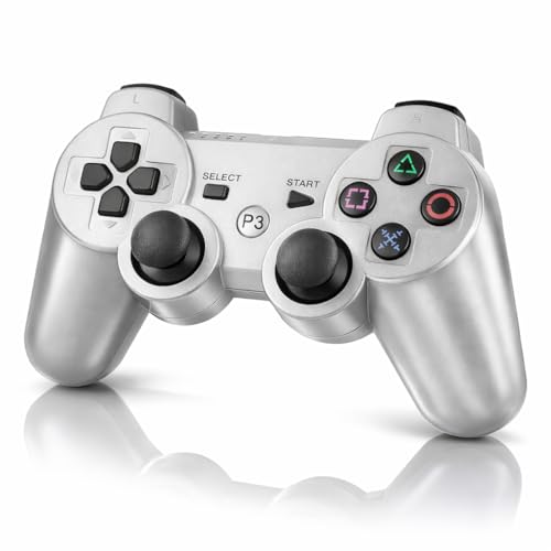 �y����������Č��zPS3 �R���g���[���[ ���C�����X ���� Bluetooth �U���@�\ USB�ڑ� �݊� Dualshock�^ �������� (�V���o�[)