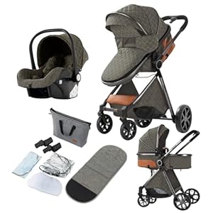 Reenborn V9 Deep Grey 3-in-1 Kinderwagen