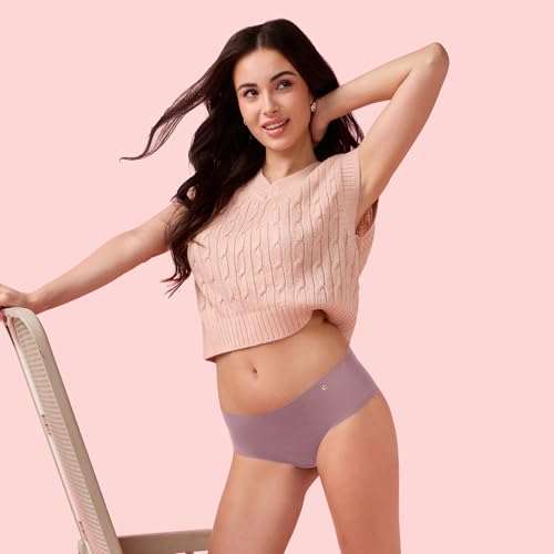 Image of Enamor Innovations Invisi, All Day Comfort, Mid Waist Hipster Panty for Women - No Visible Panty Lines, Sweat Wicking, Free Cut, Full Coverage - PH40