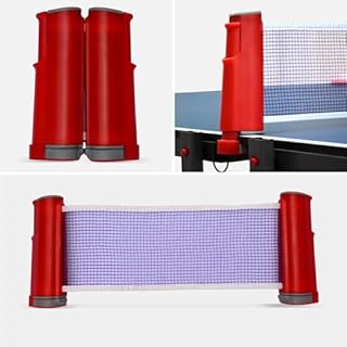 Alice's Garden - Table de ping Pong Indoor Bleue - Table Pliable avec 4 Raquettes et 6 balles. pour Utilisation intérieure. Sport Tennis de Table