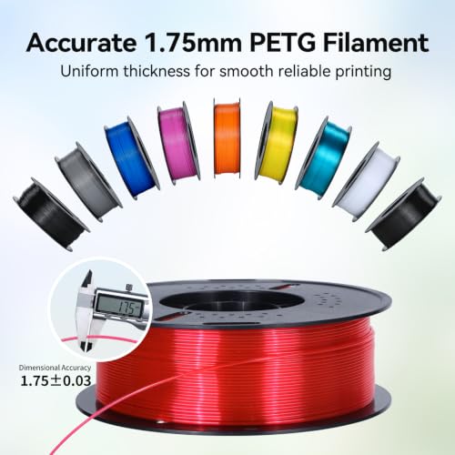 Image of RepRapper PETG 3D Printer Filament 1.75mm, 10 x 1KG Assorted Colors Pack