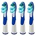 Oral-B Sonic Brush Compatible Generic Replacement Electric Toothbrush Heads (4 ct.) by Pearl Enterprises