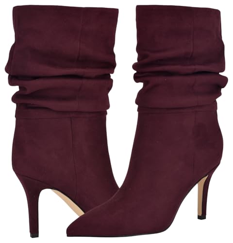 Bottes mi-mollet souples Nine West bordeaux parfaites pour vos sorties citadines - 6