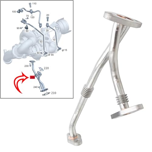 Línea de Aceite del Turbocompresor 6511800722 para Benz Clase V y Marco Polo Camper 5