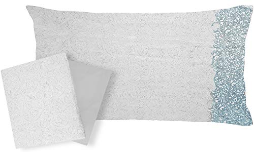 Flanella 100% di puro cotone Completo letto SINGOLO 1 UNA PIAZZA lenzuola sopra + lenzuolo sotto con angoli + federa ZUCCHI BASICS (NIFTY COL. 3)