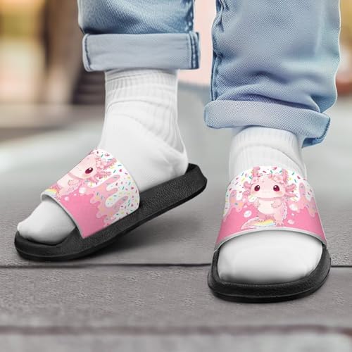 Image of Boy & Girls Slide Sandals Kids Shower Shoes Non Slip Summer Slippers Beach Sandals