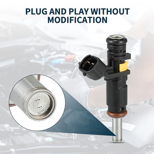 No.13537528176 Fuel Injector 6 Holes Disc for Mini Cooper R56 1.6L 2006-2013 for MINI Clubman R55 1.6 Cooper 2010-2014 for Peugeot 208 Hatchback 1.4 VTi 2012-2019