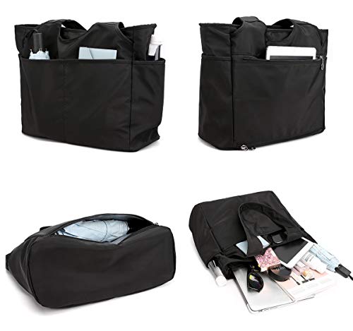 Collsants Nylon Tote Bag Waterproof Shoulder Bag For Women Lightweight Travel Handbag Multi Pocket With Zipper #TOP5