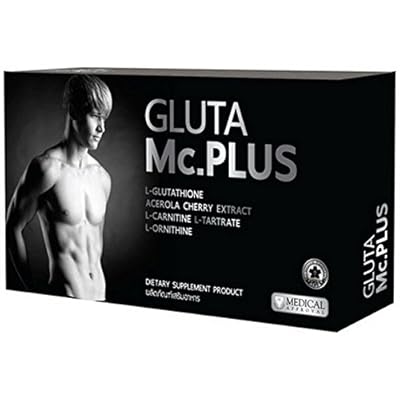 Gluta Mc.plus Whitening for Men 20 Capsules Reduce Dominican Republic