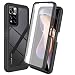 Produktbild MAOGE Transparent Hülle für Xiaomi Redmi Note 11 Pro+ 5G (Note 11 Pro Plus), [mit Eingebautem Displayschutz] Ganzkörper Militärqualität Stoßfest Fallschutz Handyhülle Schutzhülle - Schwarz