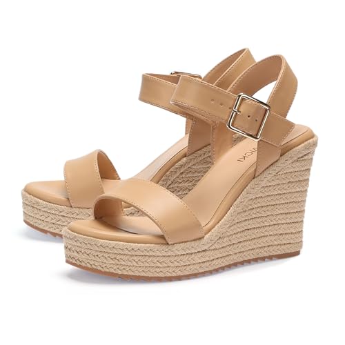Image of VICKI.VICKI Women's Platform Sandals Wedge Ankle Strap Open Toe Sandals