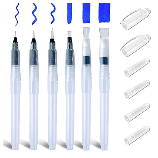 Pennelli Acquerello Professionali, 6 pezzi