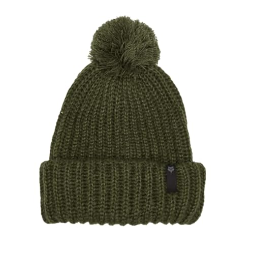 Casquette chapeau d'hiver pour femme vert olive aux finitions soignées