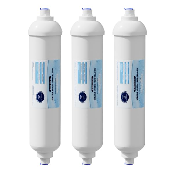 Finest-Filters T33 Style Inline Water Softening Filter Cartridge with 1/4 Push-fit Connections. Minimise limescale Build-up. Better Smelling Water. Choose from 1 2 3 or 5 Packs. (3)
