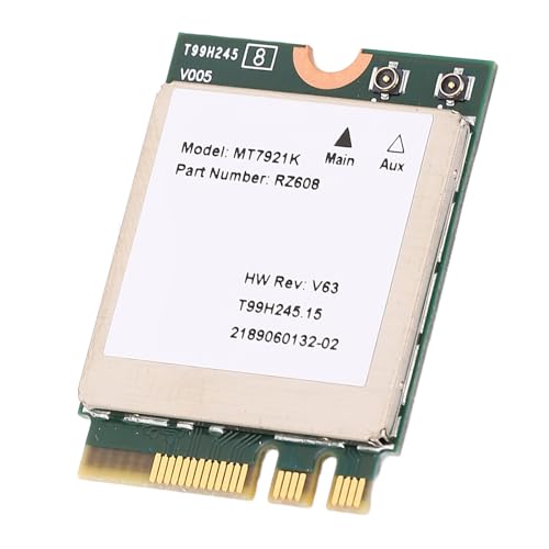 SUNGOOYUE WiFi 6 Wireless Network Card, Bluetooth 5.2 Network Adapter with MT7921K Chip MU MIMO 2400Mbps NGFF M.2 Interface for Windows 10 11 Laptop Desktop PC Upgrade