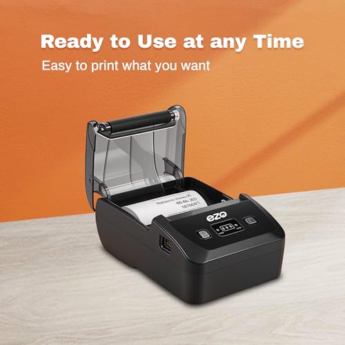 Image of ezo 58MM (2 Inch) Direct Thermal Billing Machine Software for Receipt Mobile Printer | USB (Billing Machine with 5 Billing Roll) Monochrome Desktop Restaurant