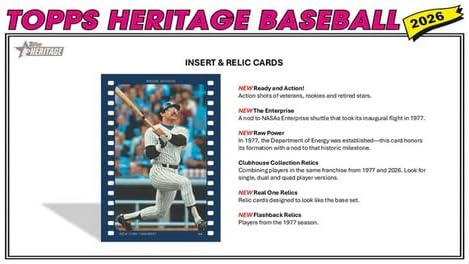 Topps: Heritage Baseball 2026 Mega Box (17 Packs)