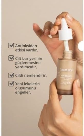 Inside Out Sun Drop SPF 50 Yoğun Nemlendirici Güneş Kremi Serum Primer 35 ml