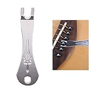 🎶 This stainless steel Guitar Pin Puller Peg Remover works great for brass string nail pins. Remove the bridgeins on guitar more easily, an easy way to pull bridge ins without damaging the pins or the guitar bridge. Usefrequently during string change...