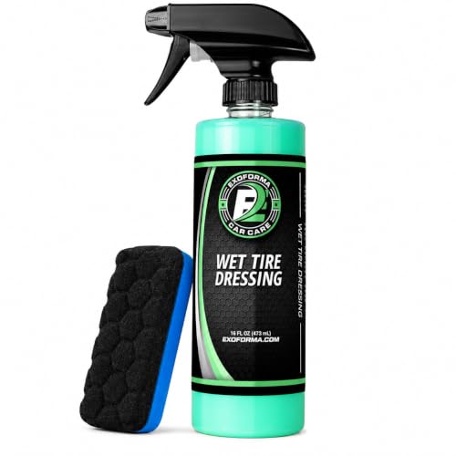 Image of ExoForma Wet Tire Dressing Spray (16oz + Applicator Kit)