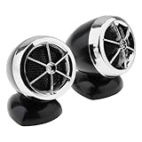 DriSentri Tweeters for Car Audio, 2pcs Car Speakers 1200W Universal Tweeters Mini Horn Music Dome Loudspeaker Audio Speaker for Car Audio System, Silver