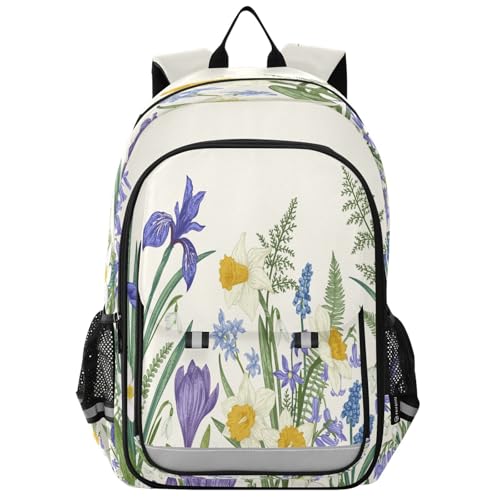 Sac à dos ordinateur portable enfants fleuri du lycée au voyage quotidien