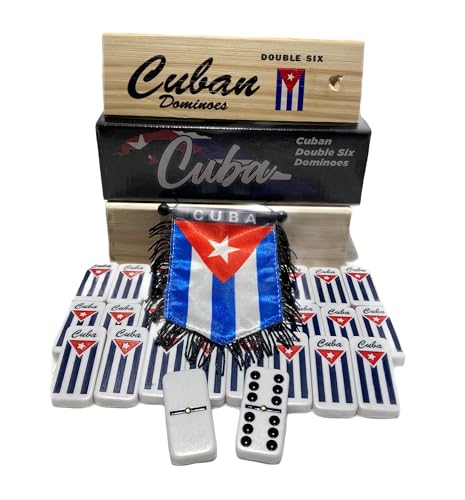 Juego de Dominó Cubano Doble Seis con Estuche de Madera miniatura 2