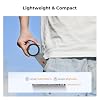 K&F CONCEPT Magnetic Phone Tripod Stand, Smartphone Holder Desk Stand, Magnetic Wall Mount Tripod Compatible with Phones, Compact Selfie Stick Stand for iPhone 17/16/15/14/13/12 Series(Black-grey) #5