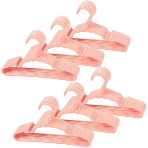 VIIBASE 60 Pack Pink Baby Nursery Closet Hangers,Kids Plastic Hangers,Non-Slip Laundry Infant Pant & Coat Hangers for Newborn Clothes,Ultra-Thin Child Clothes Hangers for Girls Boys Toddler Kids