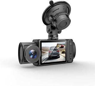 Vusddy 3 Kanäle Autokamera Dashcam 1080P, 360 Grad überwachung, überwachungskamera Auto, Dash Camera Auto Vorne und Hinten...