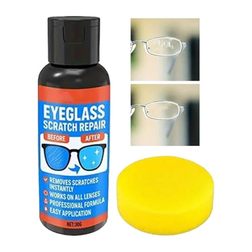 30g Eyeglass Scratch Remover, Glasses Lens Scratch Repair, Anti-Fog Screen