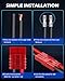 Orion Motor Tech Wire Connector 2 Pack, 50A Wire Harness Plug Kit for 6 to 12 Gauge Cables, 12V to 36V Battery Quick Connect Disconnect Set for Car Bike ATV Winches Lifts Motors More, Set of 2, Red
