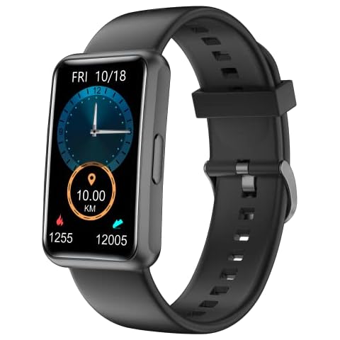 HUAKUA Schrittzähler Uhr 1,47 Zoll Touchscreen Einfach Smartwatch Fitness Tracker mit Kalorienzähler,Schlafmonitor,Stoppuhr Wasserdicht IP68,Timer Fitnessuhr Cover