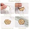 Amazon.com: Yoption 50Pcs Antique Gold Letter L Wax Seal Stickers ...