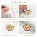 Yoption 100Pcs Antique Gold Letter S Wax Seal Stickers, Regal Initial Alphabet Envelope Seal Stickers for Wedding Party Birthday Christmas (S)