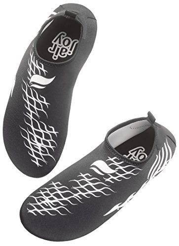 Foto von Airjoy atmungsaktive Neopren-Badeschuhe mit Rutschfester Gummisohle schnell trocknend, inklusive Transportbeutel - White - Gr. 40/41