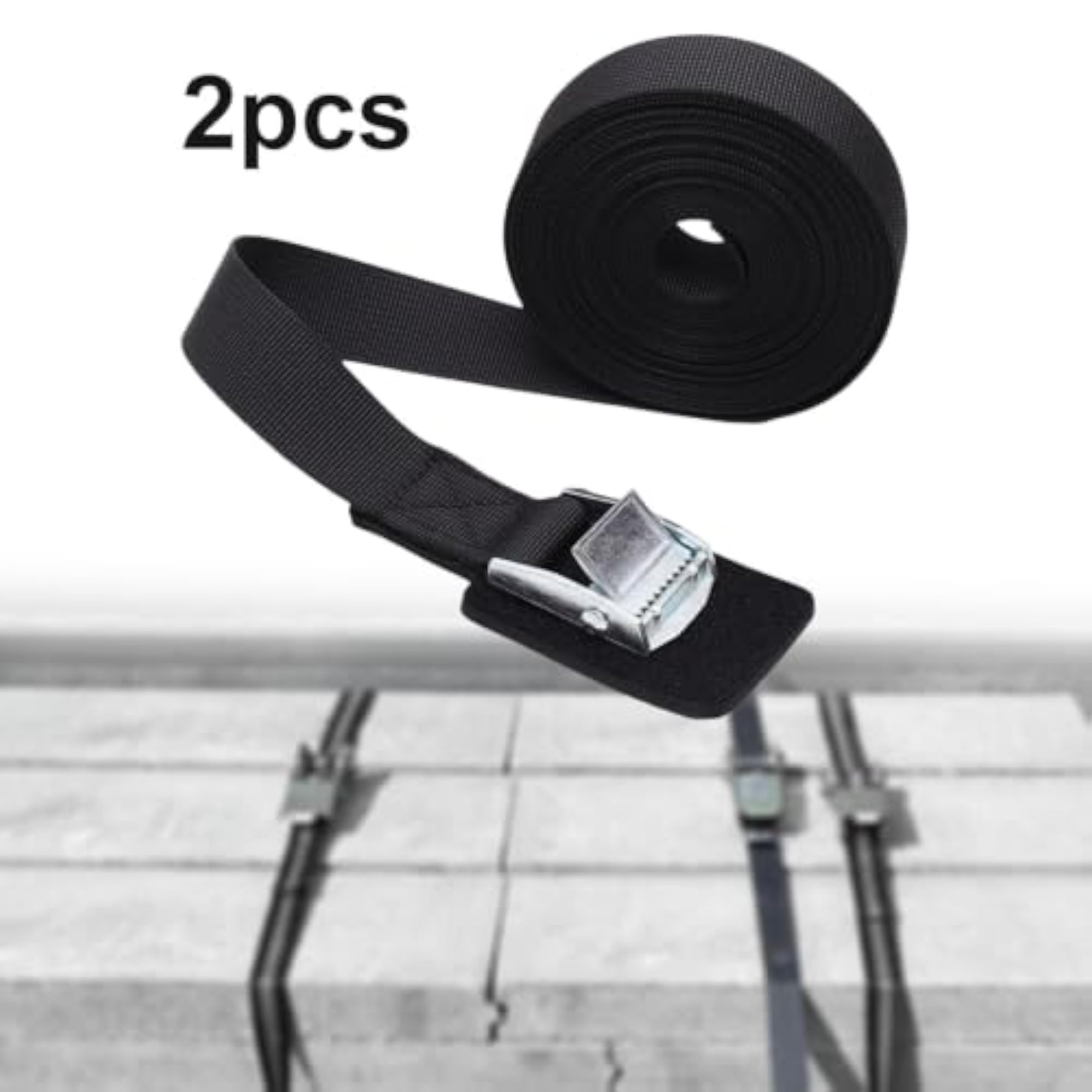 2X Tie Down Straps with Quick Release Buckle for Boats