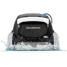 DOLPHIN Explorer E30 Robotic Pool [Vacuum] Cleaner - Ideal for In Ground Swimming Pools up to 50 Feet - Powerful Suction to Pick up Small Debris - Easy to Clean Extra Large Top Load Filter Basket