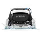 Explorer E30 Robotic Pool &lbrack;Vacuum&rsqb; Cleaner - Ideal for In Ground Swimming Pools up to 50 Feet - Powerful Suction to Pick up Small Debris - Easy to Clean Extra Large Top Load Filter Basket…