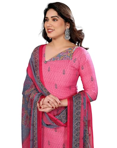 Image of Priyashi Women Unstiched Crepe dress materials | Crepe Salwar Suit for women with dupatta | suit material for women unstitched